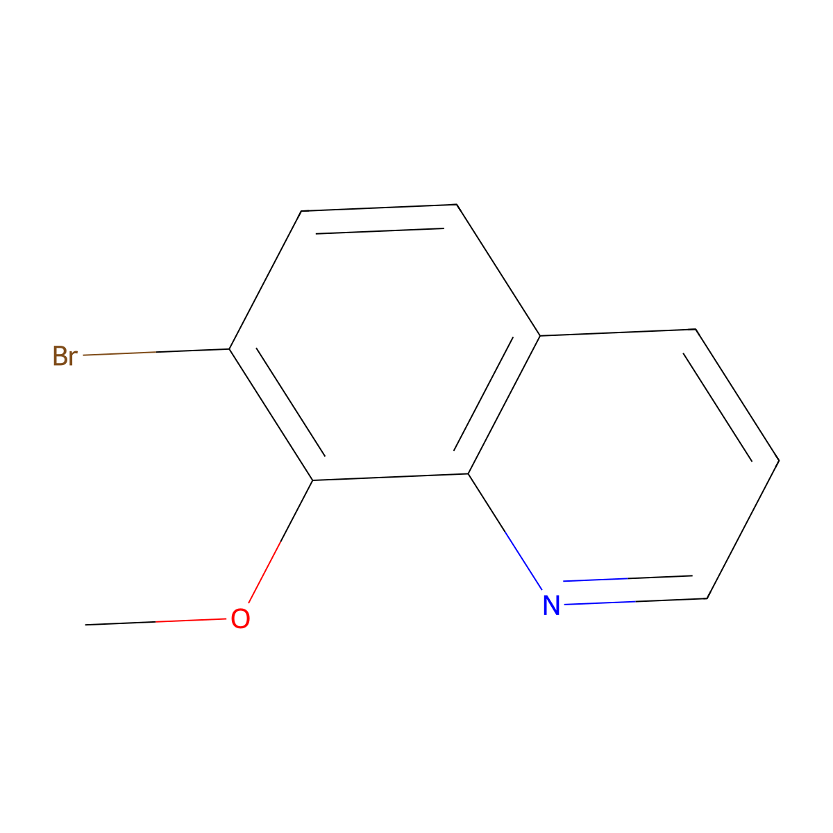7-Bromo-8-methoxyquinoline molecular structure, CAS 36748-99-9
