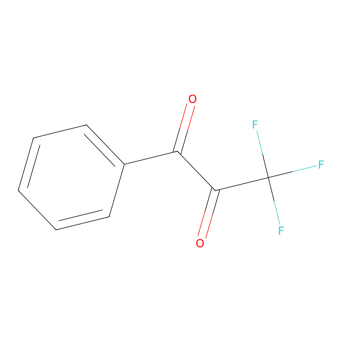 3,3,3-Trifluoro-1-phenylpropane-1,2-dione molecular structure, CAS 36750-88-6