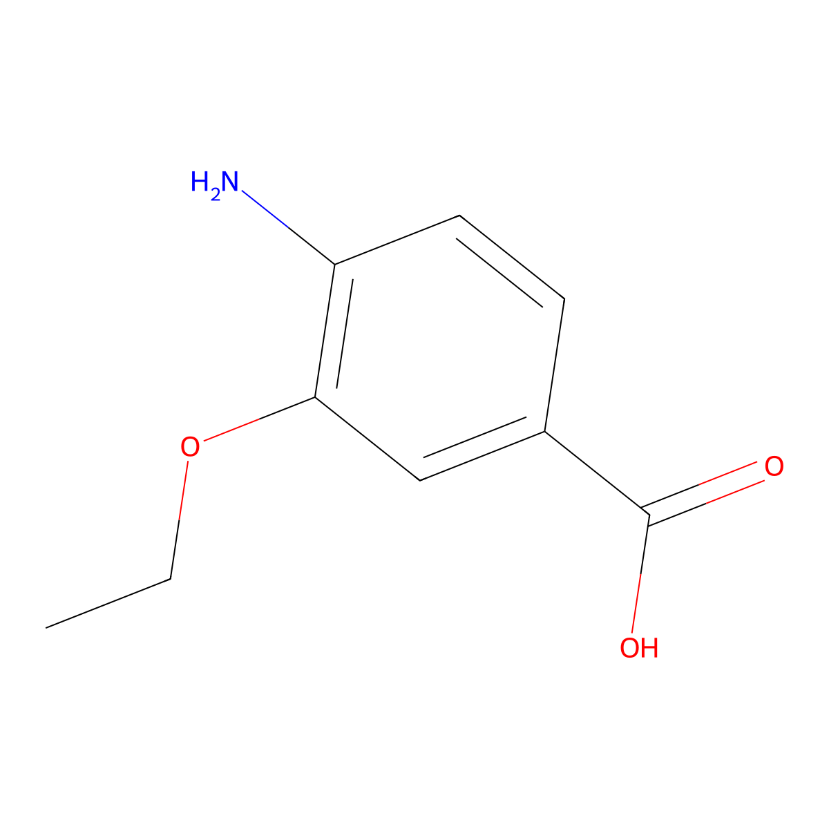 4-Amino-3-ethoxybenzoic acid molecular structure, CAS 367501-31-3