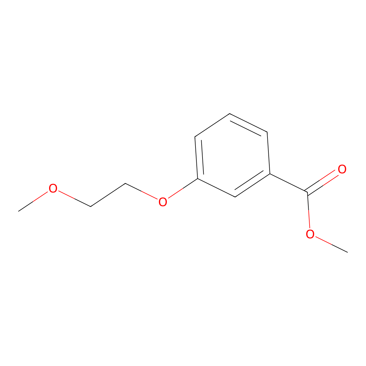 Methyl 3-(2-methoxyethoxy)benzoate molecular structure, CAS 367501-38-0