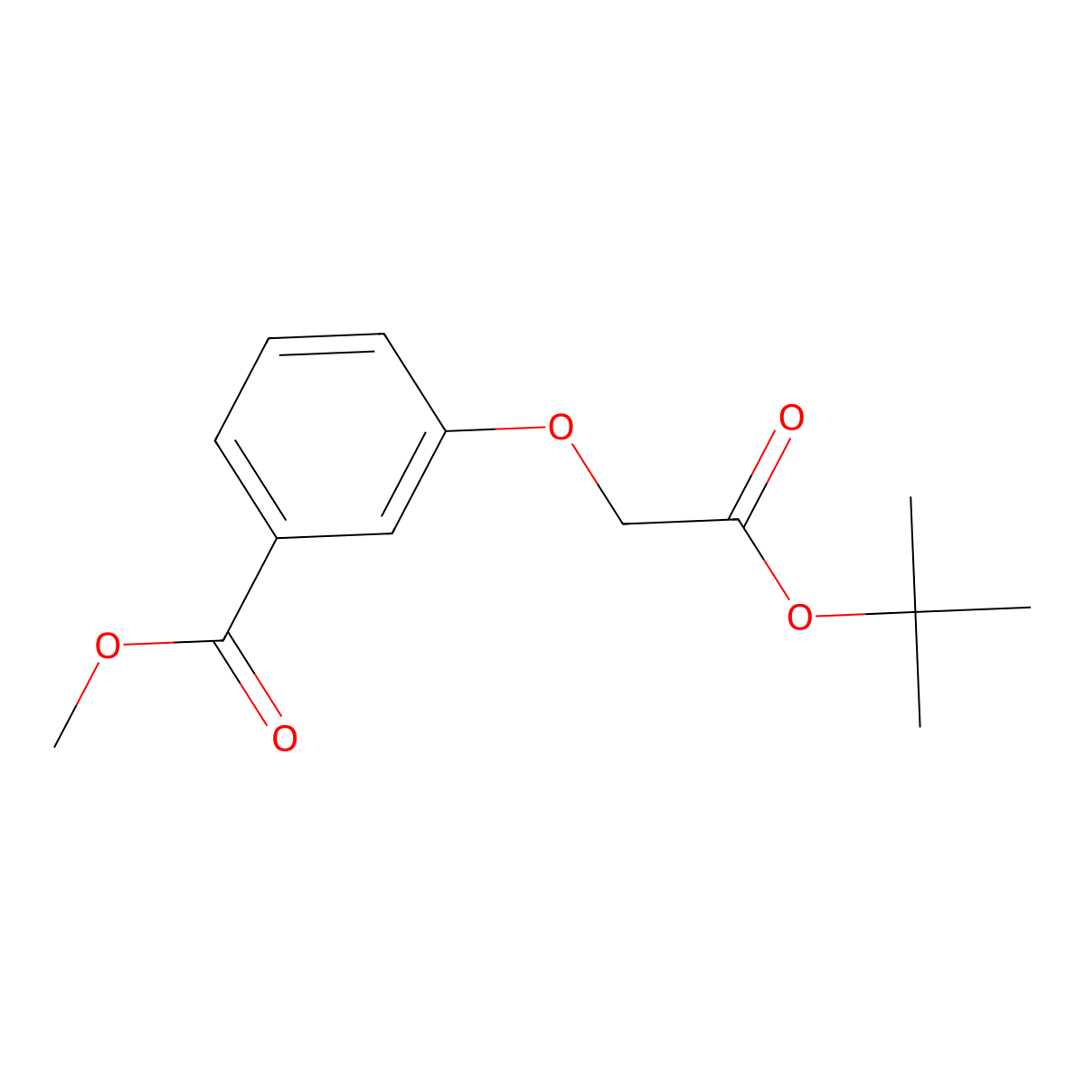 Methyl 3-(2-(tert-butoxy)-2-oxoethoxy)benzoate molecular structure, CAS 367501-39-1