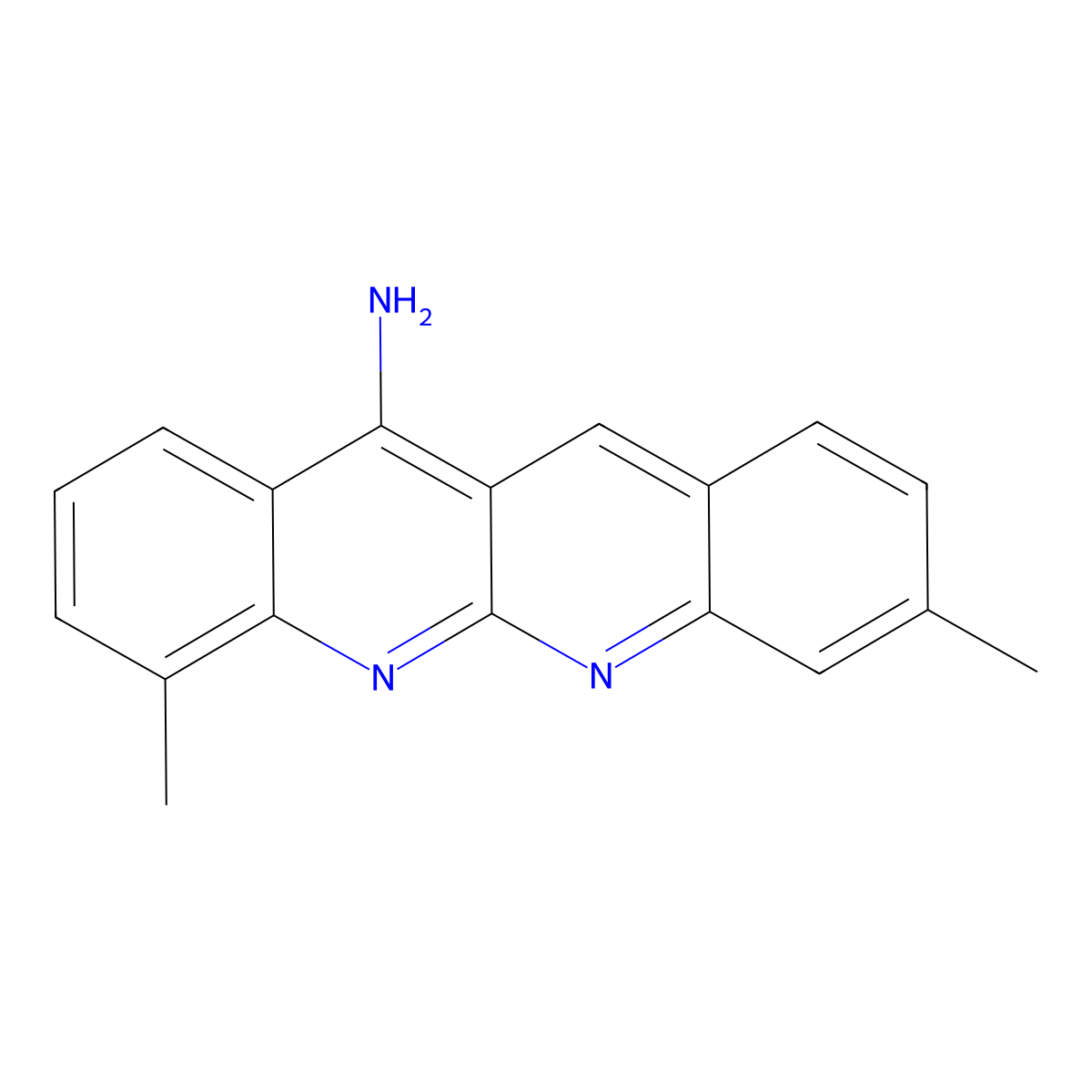 3,7-Dimethyldibenzo[b,g][1,8]naphthyridin-11-amine molecular structure, CAS 367507-93-5