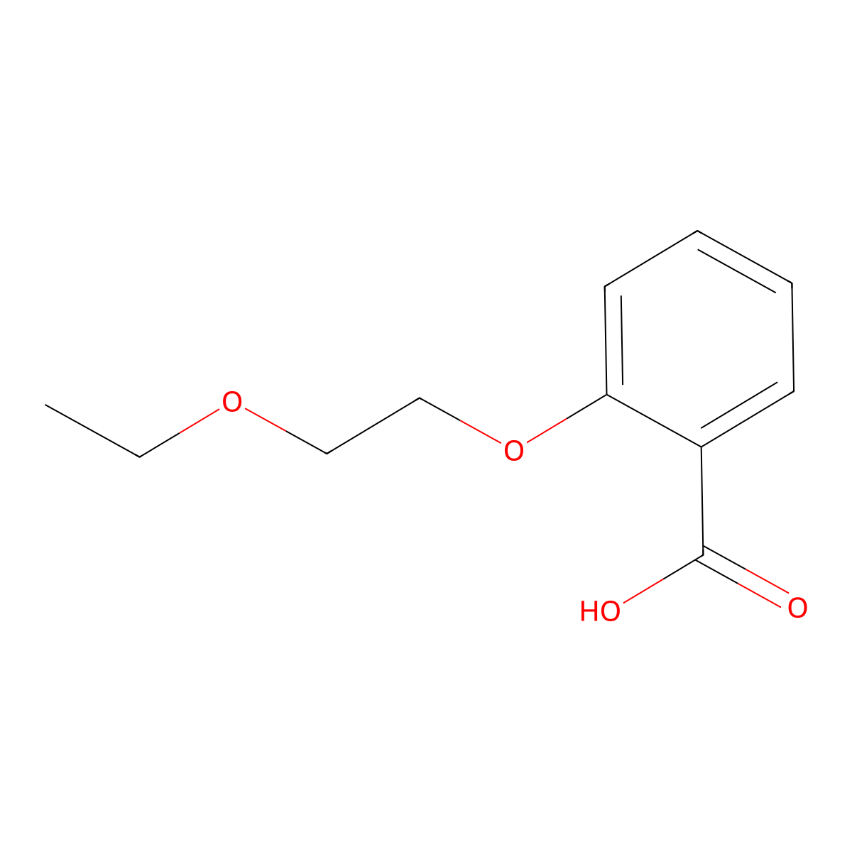 2-(2-Ethoxyethoxy)benzoic acid molecular structure, CAS 367513-75-5