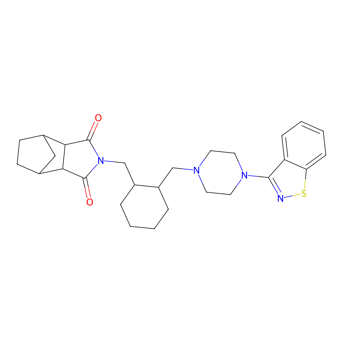 Lurasidone molecular structure, CAS 367514-87-2