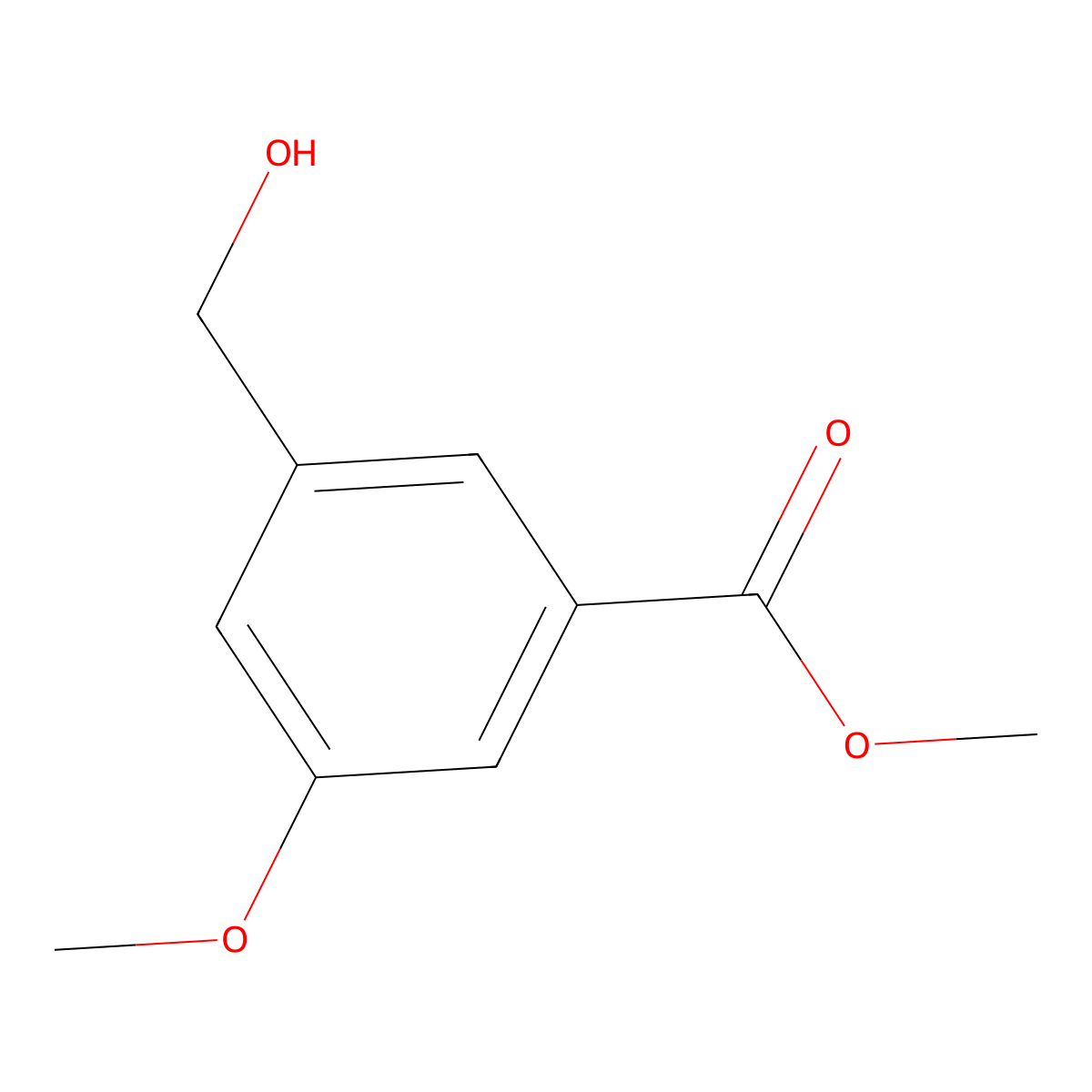 Methyl 3-(hydroxymethyl)-5-methoxybenzoate molecular structure, CAS 367519-84-4