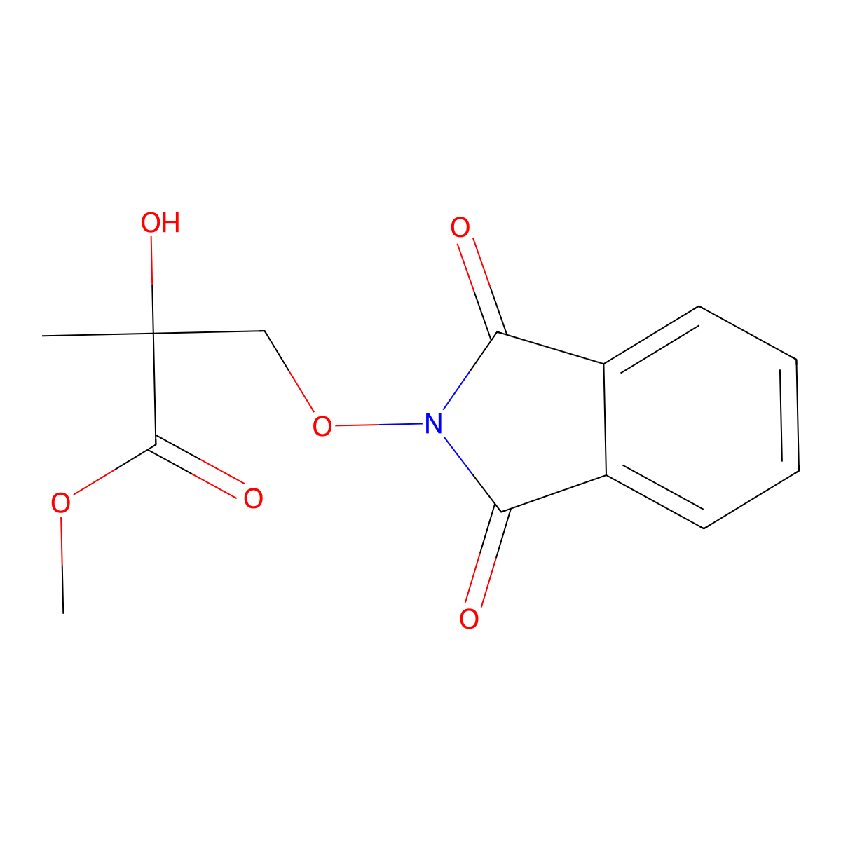 Methyl 3-((1,3-dioxoisoindolin-2-YL)oxy)-2-hydroxy-2-methylpropanoate molecular structure, CAS 367520-87-4