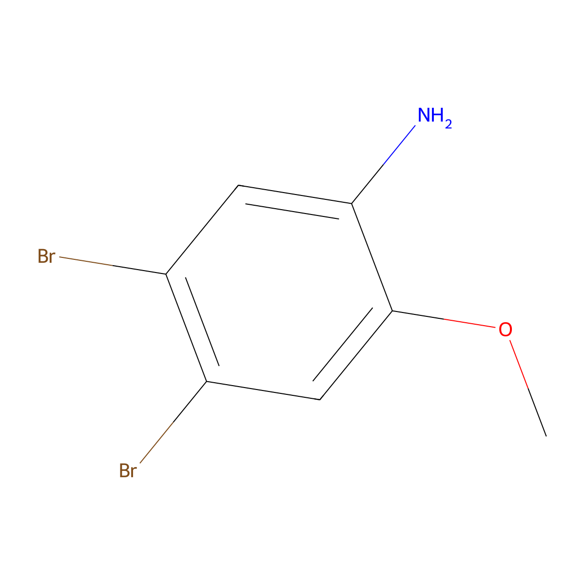 4,5-Dibromo-2-methoxyaniline molecular structure, CAS 367521-06-0