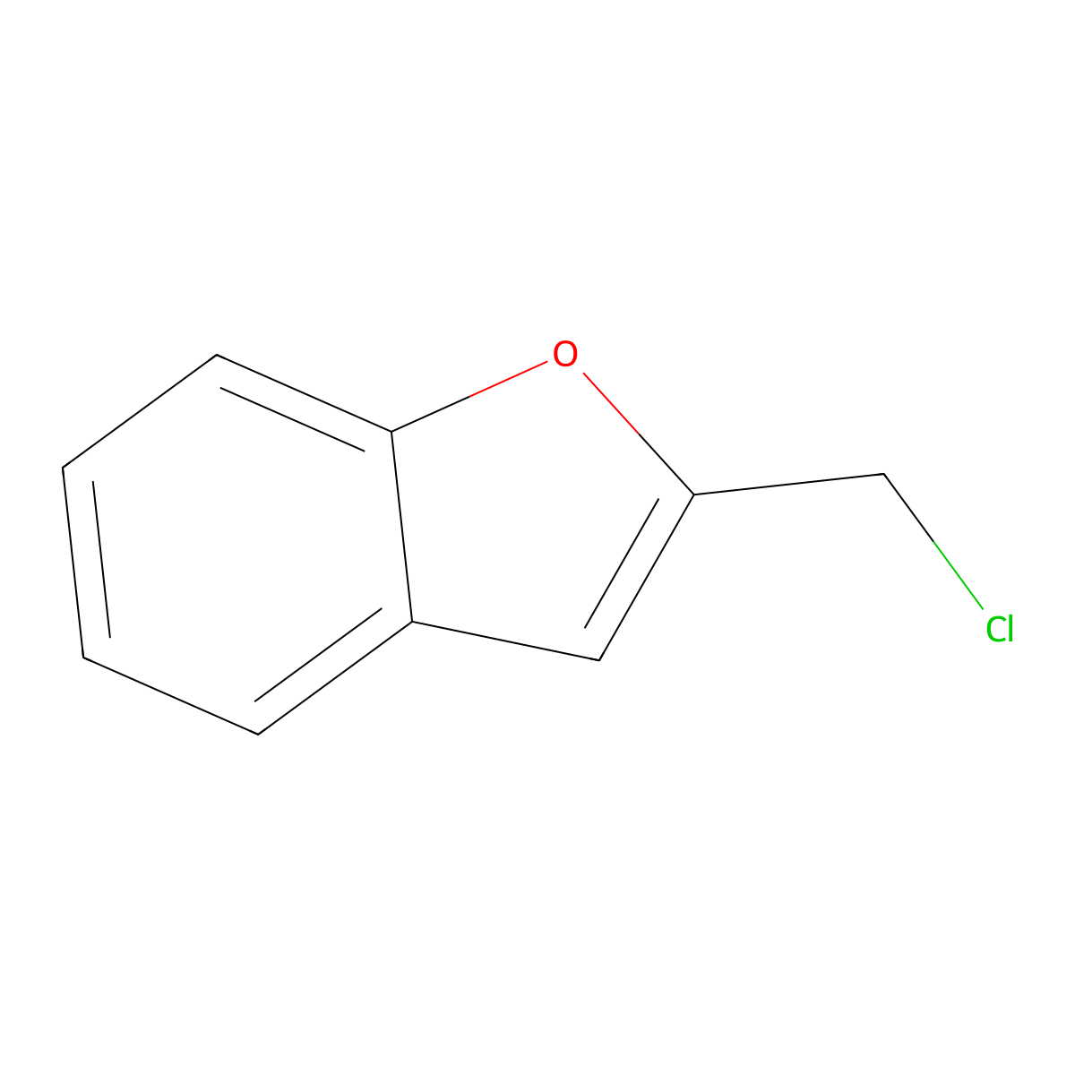 2-Chloromethylbenzofuran molecular structure, CAS 36754-60-6
