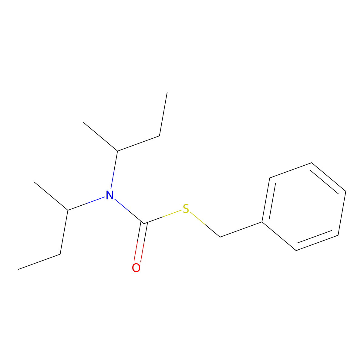 Tiocarbazil molecular structure, CAS 36756-79-3