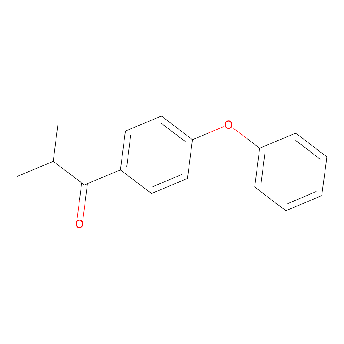 2-Methyl-1-(4-phenoxyphenyl)propan-1-one molecular structure, CAS 36758-12-0