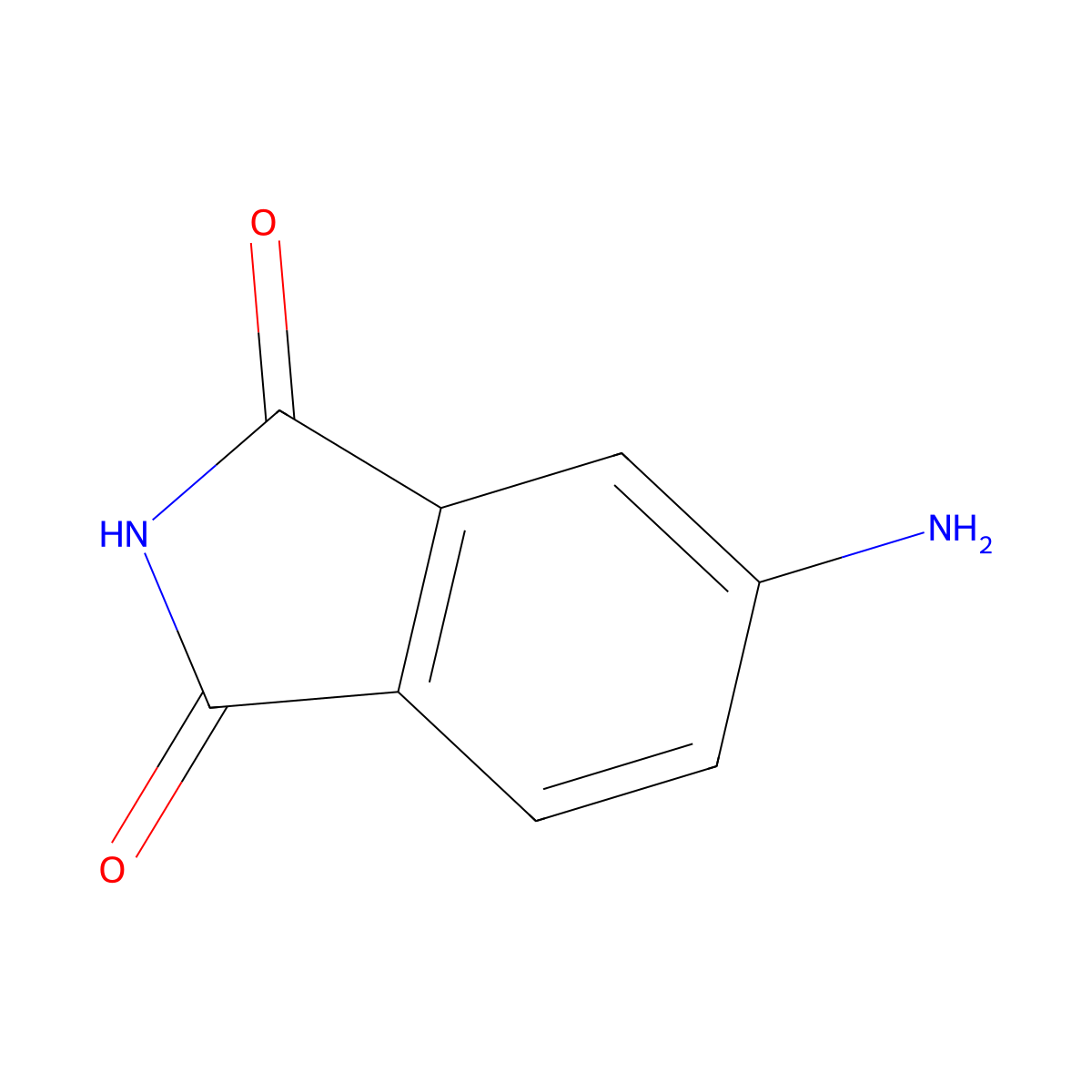 4-Aminophthalimide molecular structure, CAS 3676-85-5