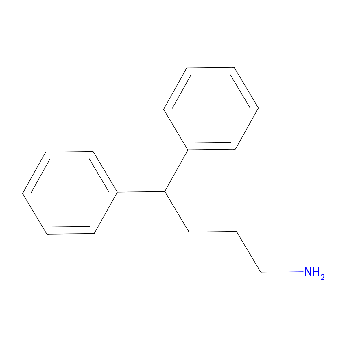 4,4-Diphenylbutylamine molecular structure, CAS 36765-74-9