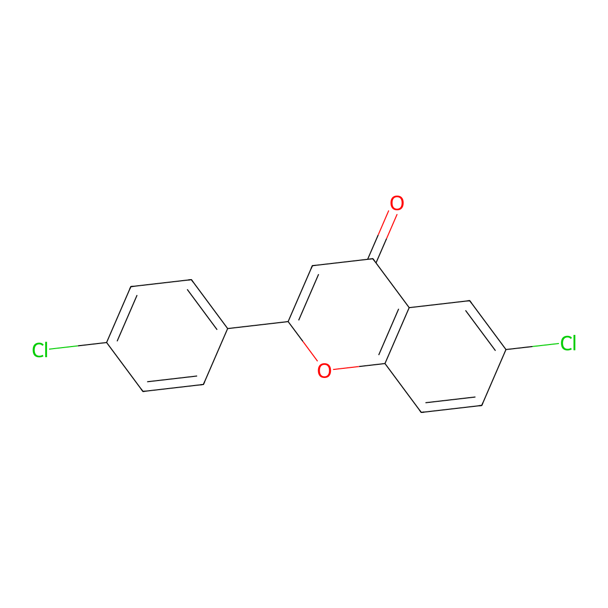 4',6-Dichloroflavone molecular structure, CAS 36768-56-6