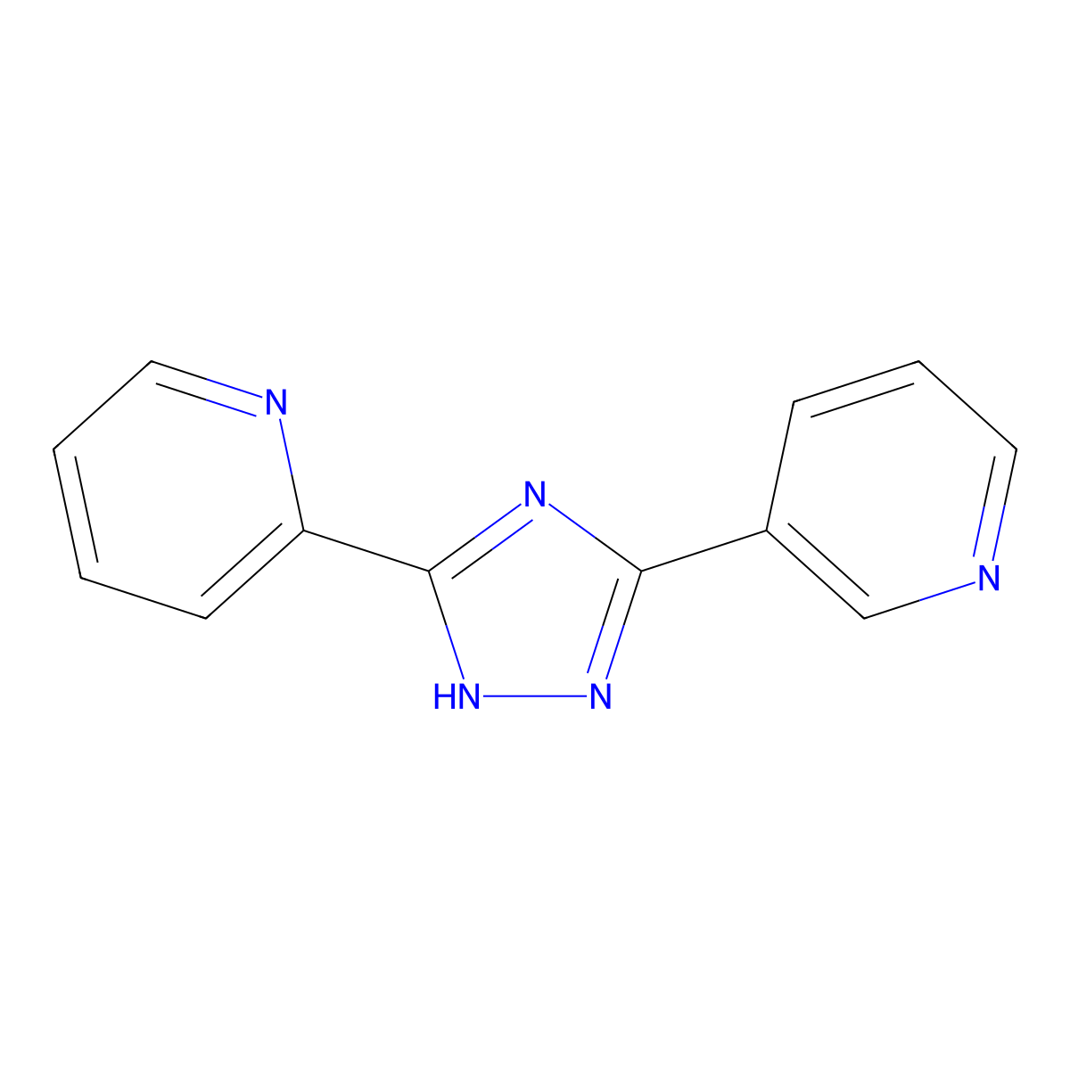 2-[3-(3-pyridinyl)-1H-1,2,4-triazol-5-yl]Pyridine molecular structure, CAS 36770-49-7