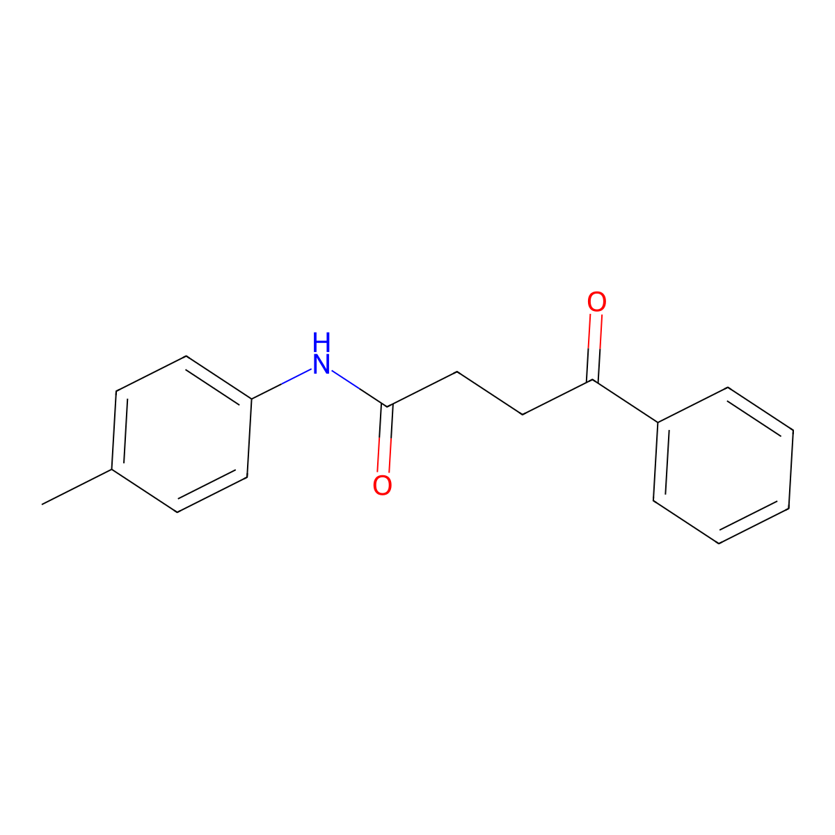 N-(4-methylphenyl)-4-oxo-4-phenylbutanamide molecular structure, CAS 36775-83-4