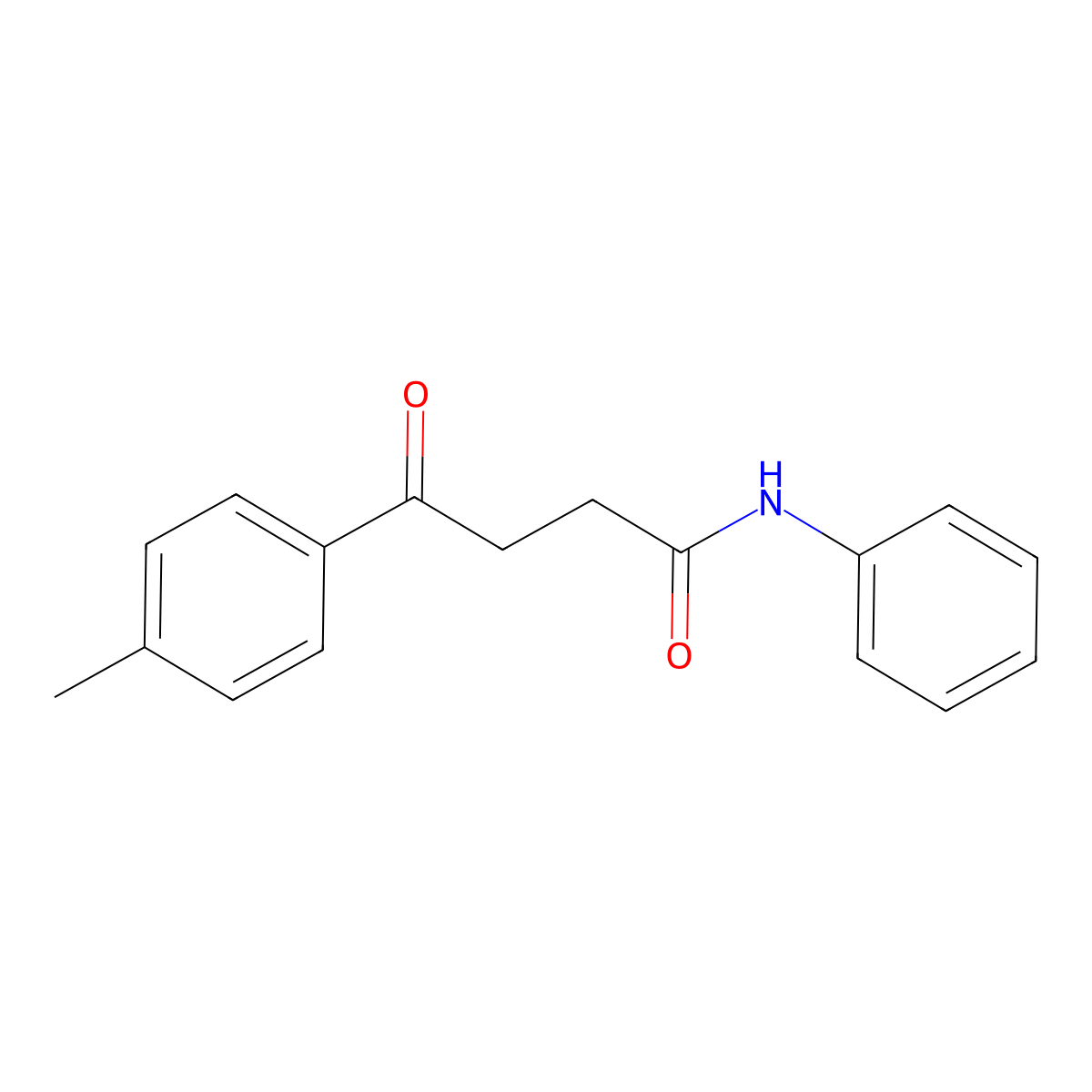 4-(4-methylphenyl)-4-oxo-N-phenylbutanamide molecular structure, CAS 36775-95-8