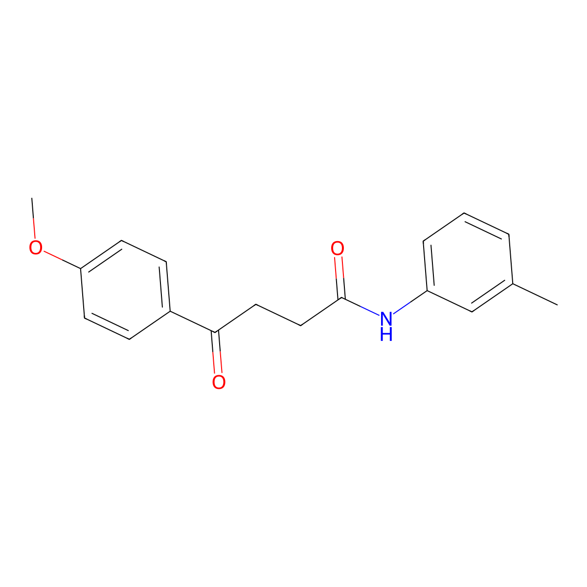 4-(4-methoxyphenyl)-N-(3-methylphenyl)-4-oxobutanamide molecular structure, CAS 36776-13-3