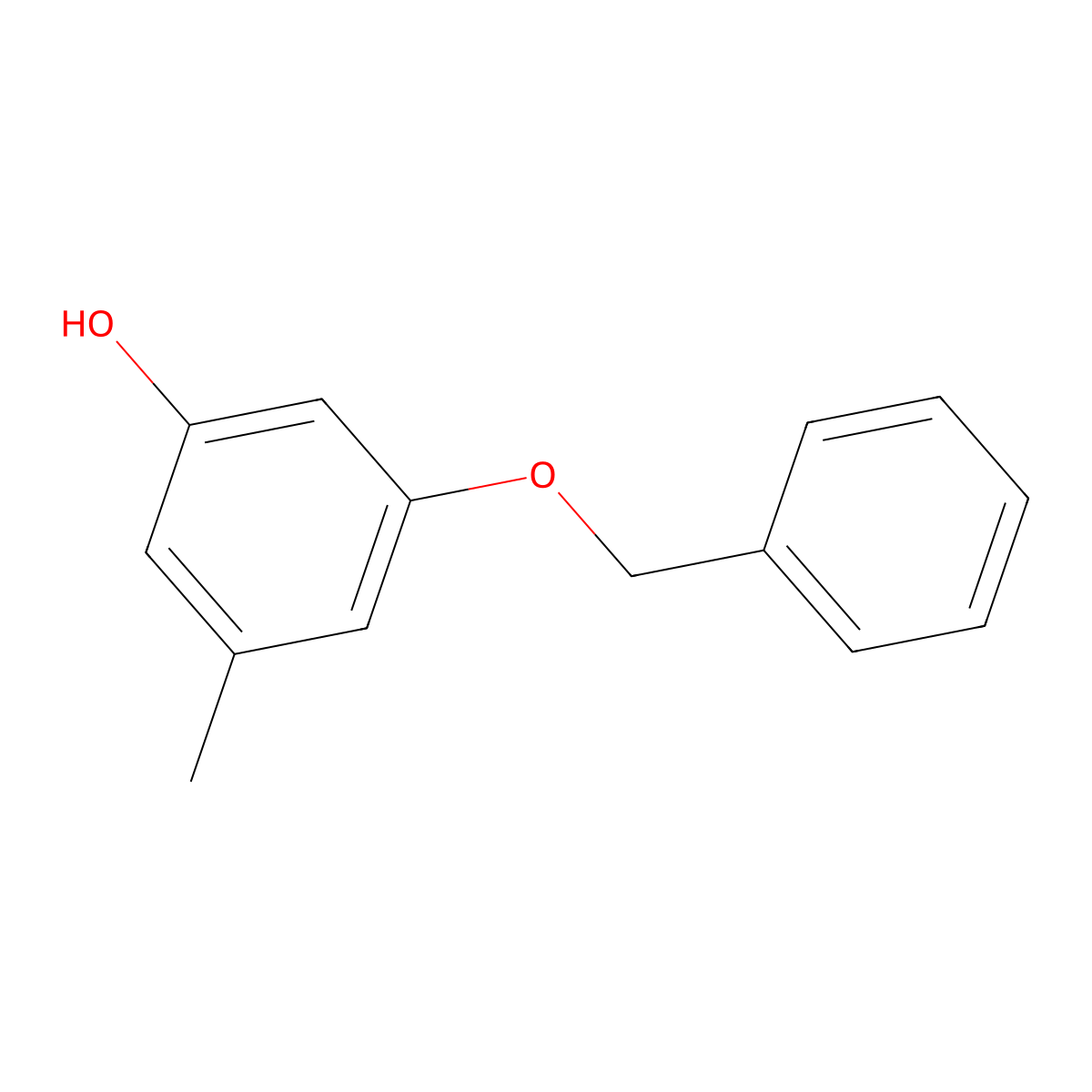 3-(Benzyloxy)-5-methylphenol molecular structure, CAS 36776-44-0