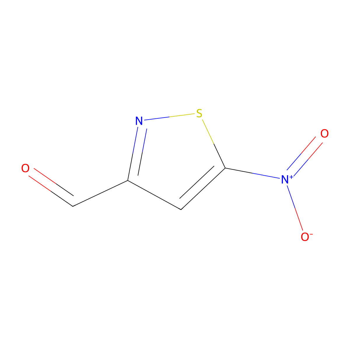 5-Nitroisothiazole-3-carbaldehyde molecular structure, CAS 36778-11-7