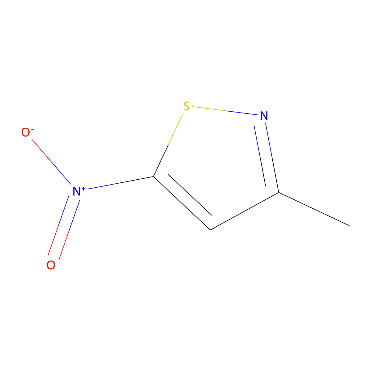 3-Methyl-5-nitroisothiazole molecular structure, CAS 36778-16-2