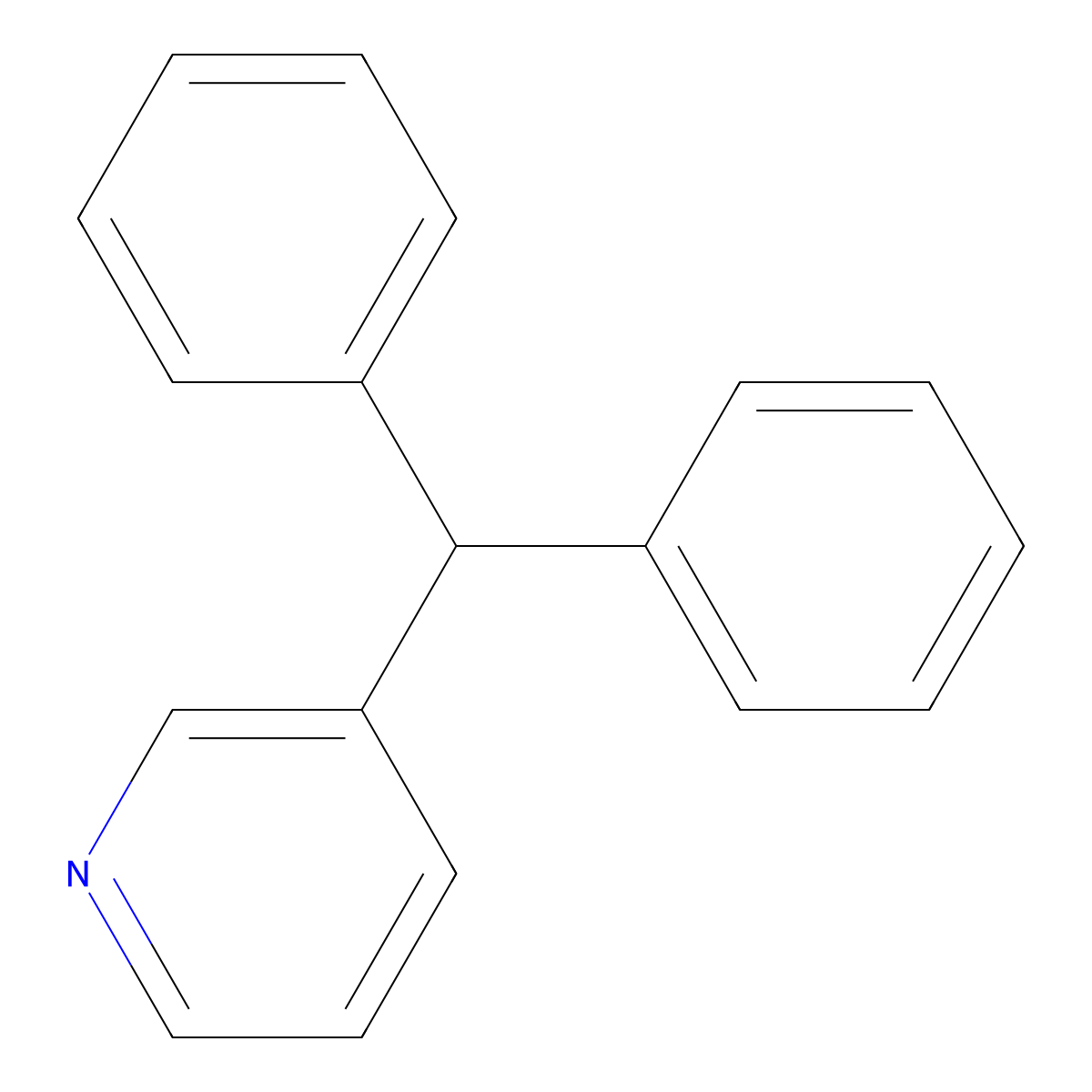 3-Benzhydrylpyridine molecular structure, CAS 3678-71-5