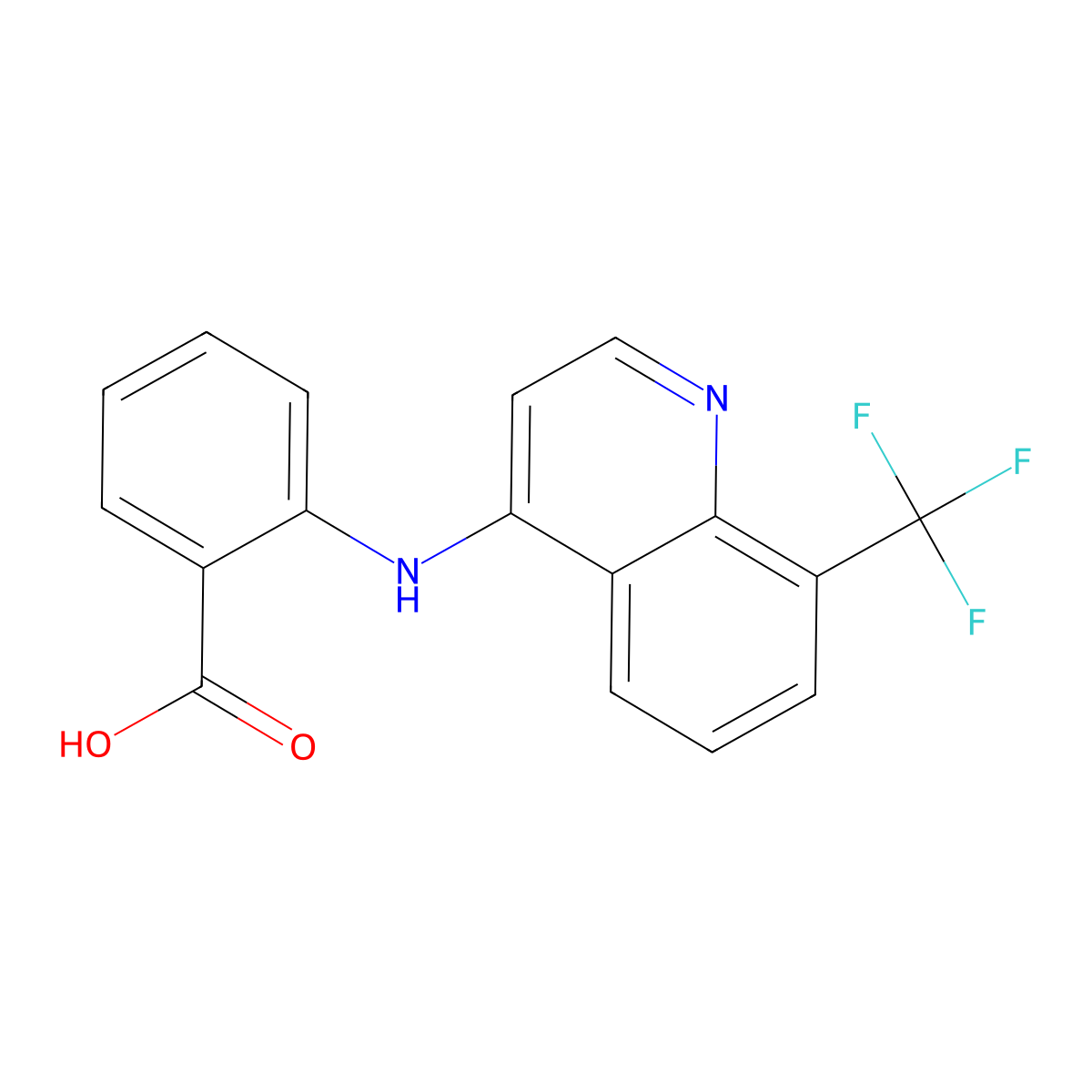 Floctafenic acid molecular structure, CAS 36783-34-3