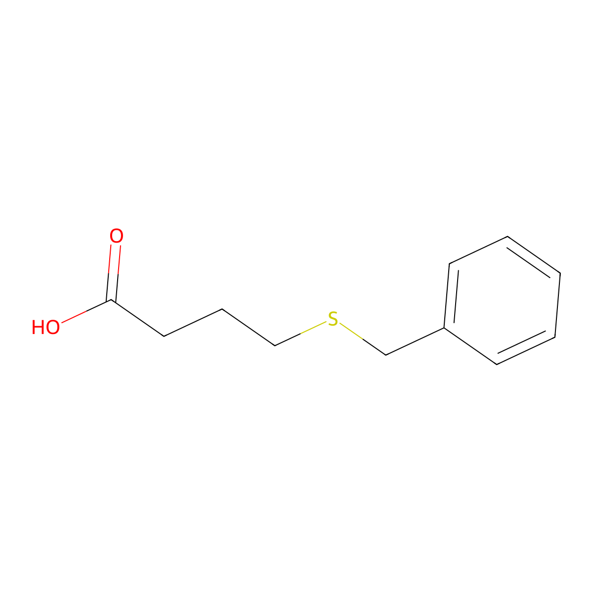 4-(Benzylthio)butanoic acid molecular structure, CAS 3679-50-3