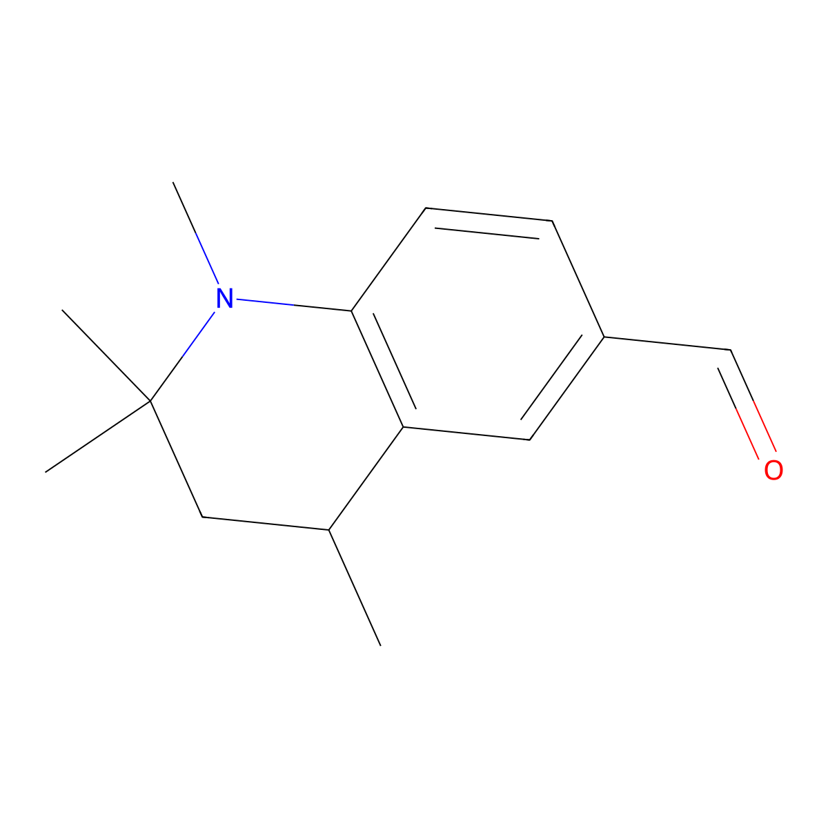 1,2,2,4-Tetramethyl-1,2,3,4-tetrahydroquinoline-6-carbaldehyde molecular structure, CAS 367909-69-1