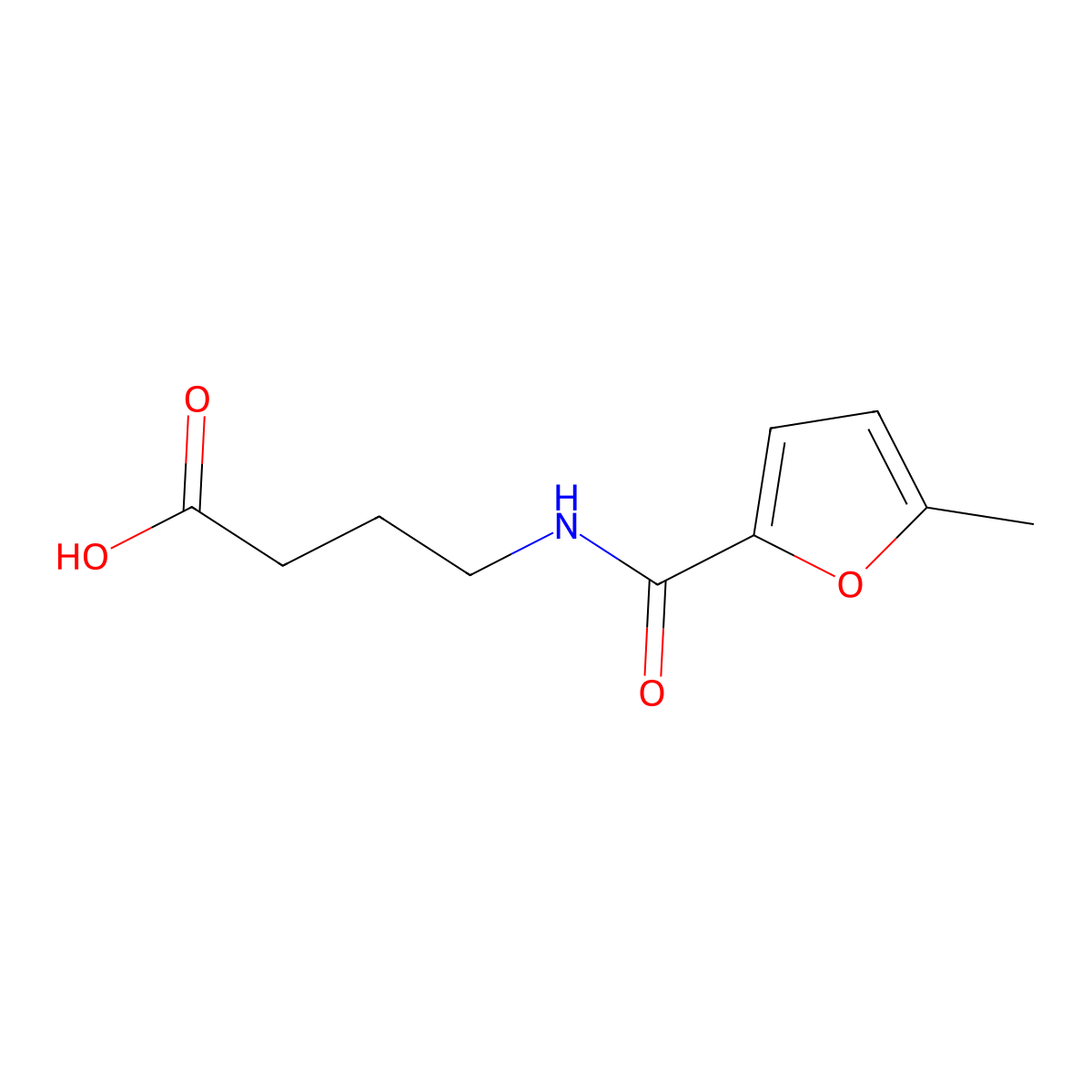 4-[(5-Methyl-furan-2-carbonyl)-amino]-butyric acid molecular structure, CAS 367920-40-9
