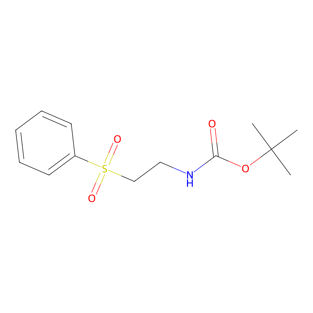 N-Boc-2-(phenylsulfonyl)ethanamine molecular structure, CAS 367932-20-5