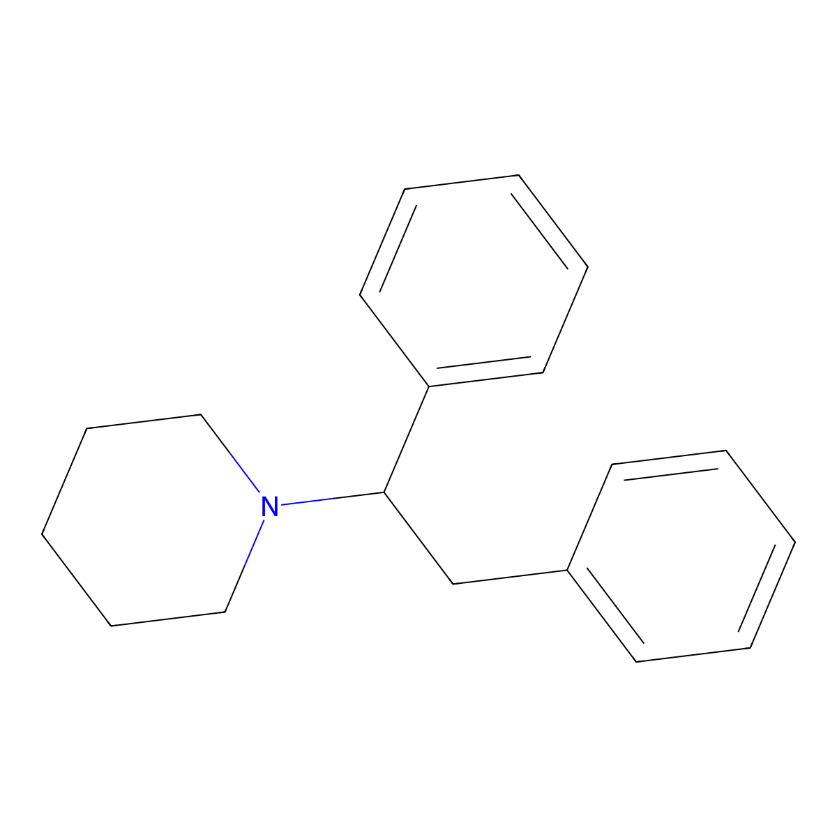 Diphenidine molecular structure, CAS 36794-52-2