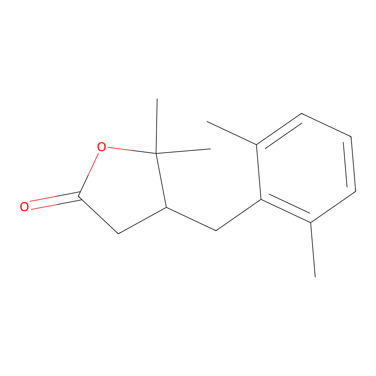 4-[(2,6-Dimethylphenyl)methyl]-5,5-dimethyloxolan-2-one molecular structure, CAS 367965-50-2