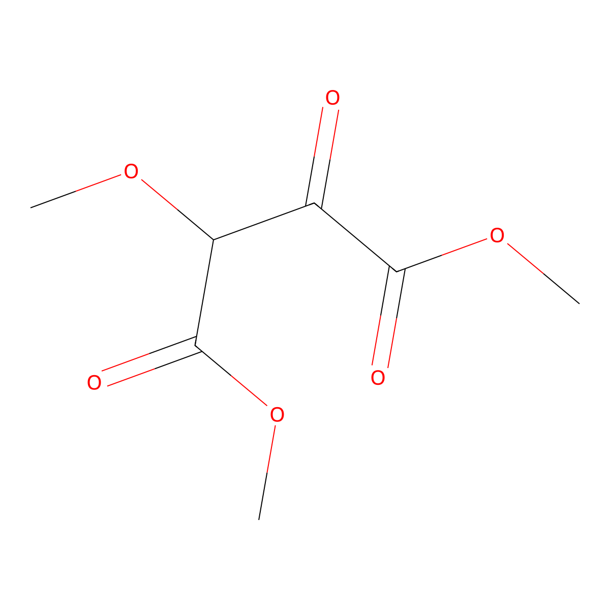 Dimethyl 2-methoxy-3-oxobutanedioate molecular structure, CAS 36797-93-0