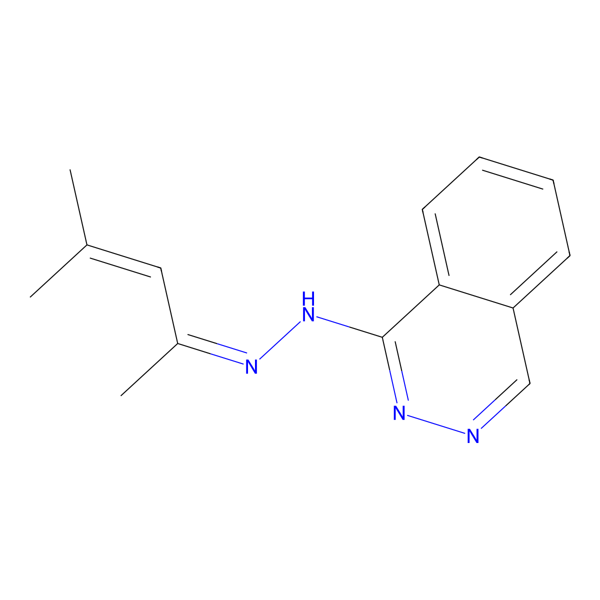 Budralazine molecular structure, CAS 36798-79-5