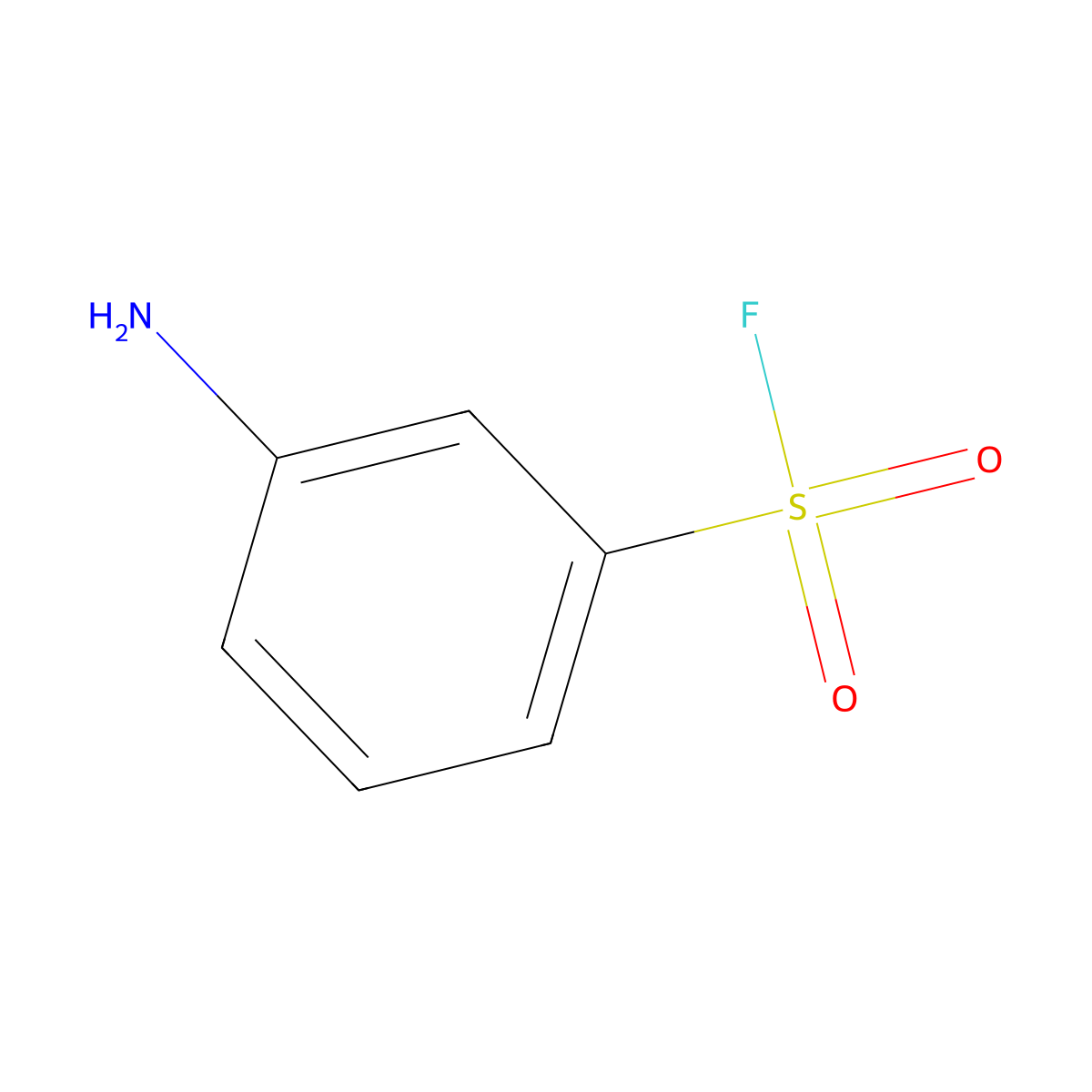 3-Aminobenzene-1-sulfonyl fluoride molecular structure, CAS 368-50-3