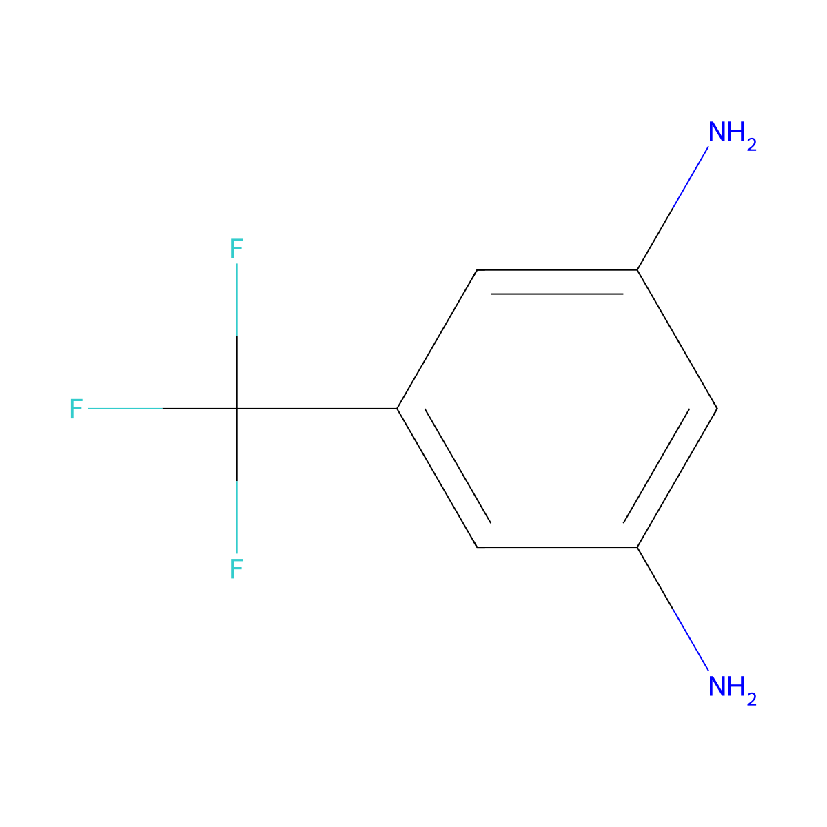 5-(Trifluoromethyl)benzene-1,3-diamine molecular structure, CAS 368-53-6