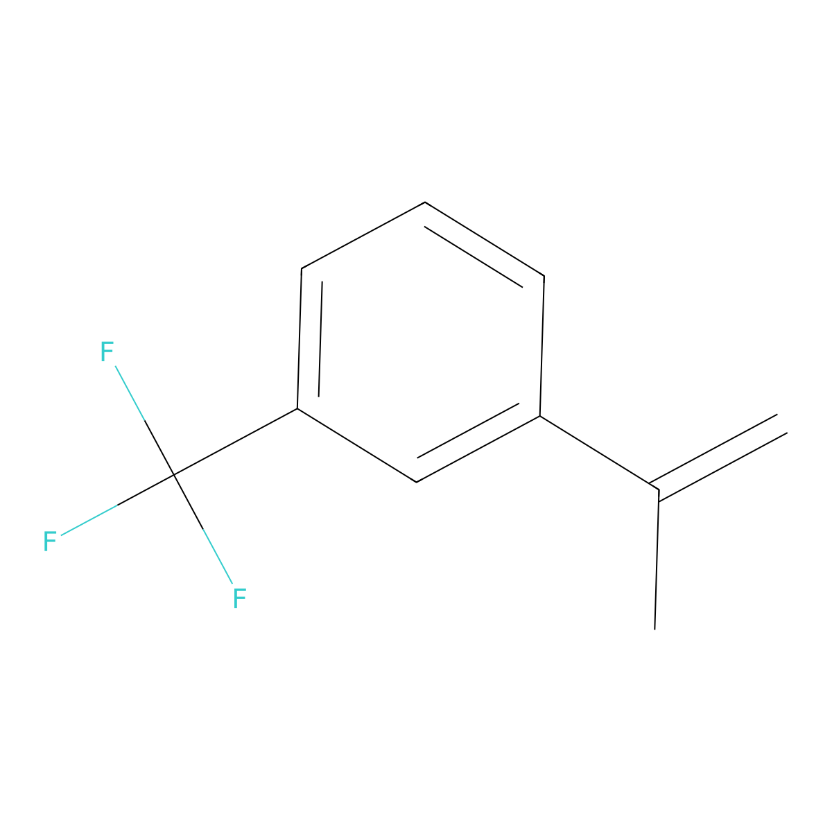 1-(1-Methylethenyl)-3-(trifluoromethyl)benzene molecular structure, CAS 368-79-6