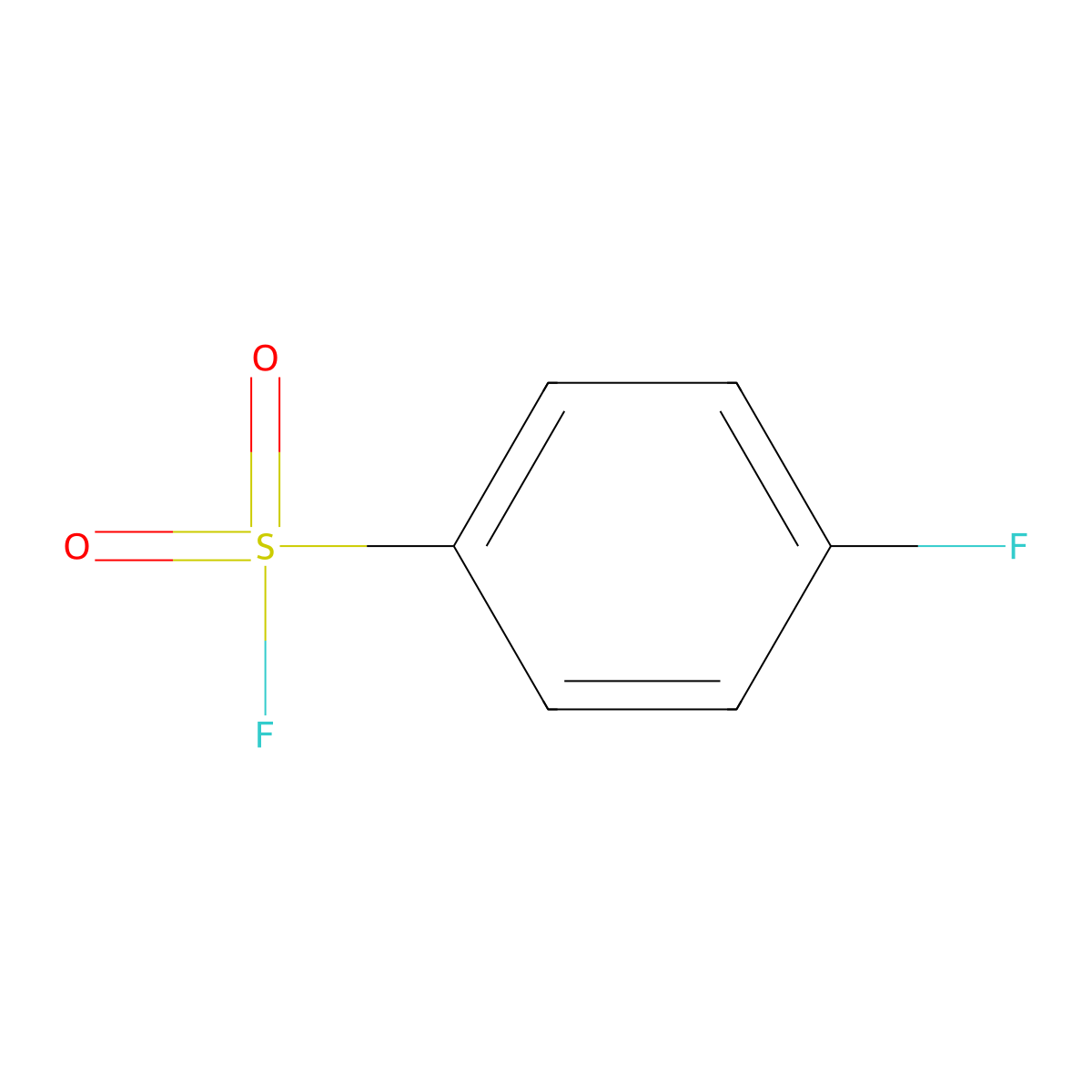 4-Fluorobenzenesulfonyl fluoride molecular structure, CAS 368-85-4