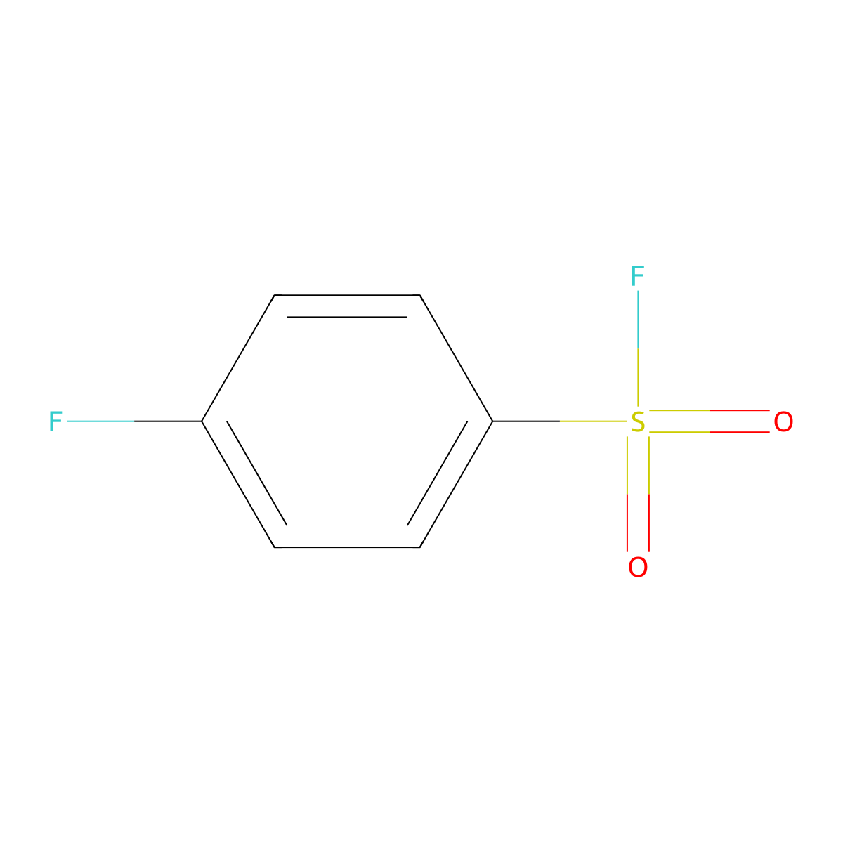 4-Fluorobenzenesulfonyl fluoride molecular structure, CAS 368-85-4