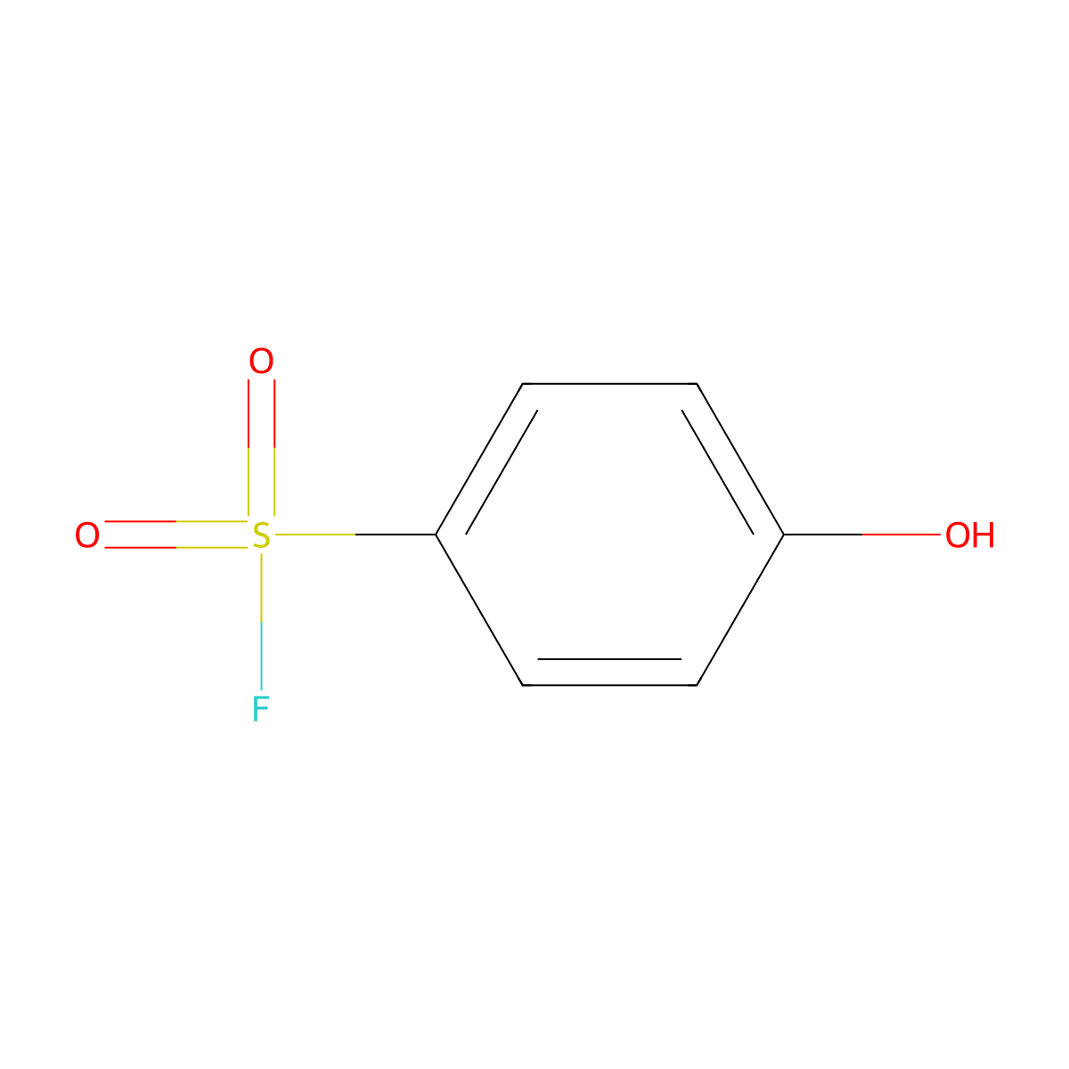 4-Hydroxybenzene-1-sulfonyl fluoride molecular structure, CAS 368-87-6