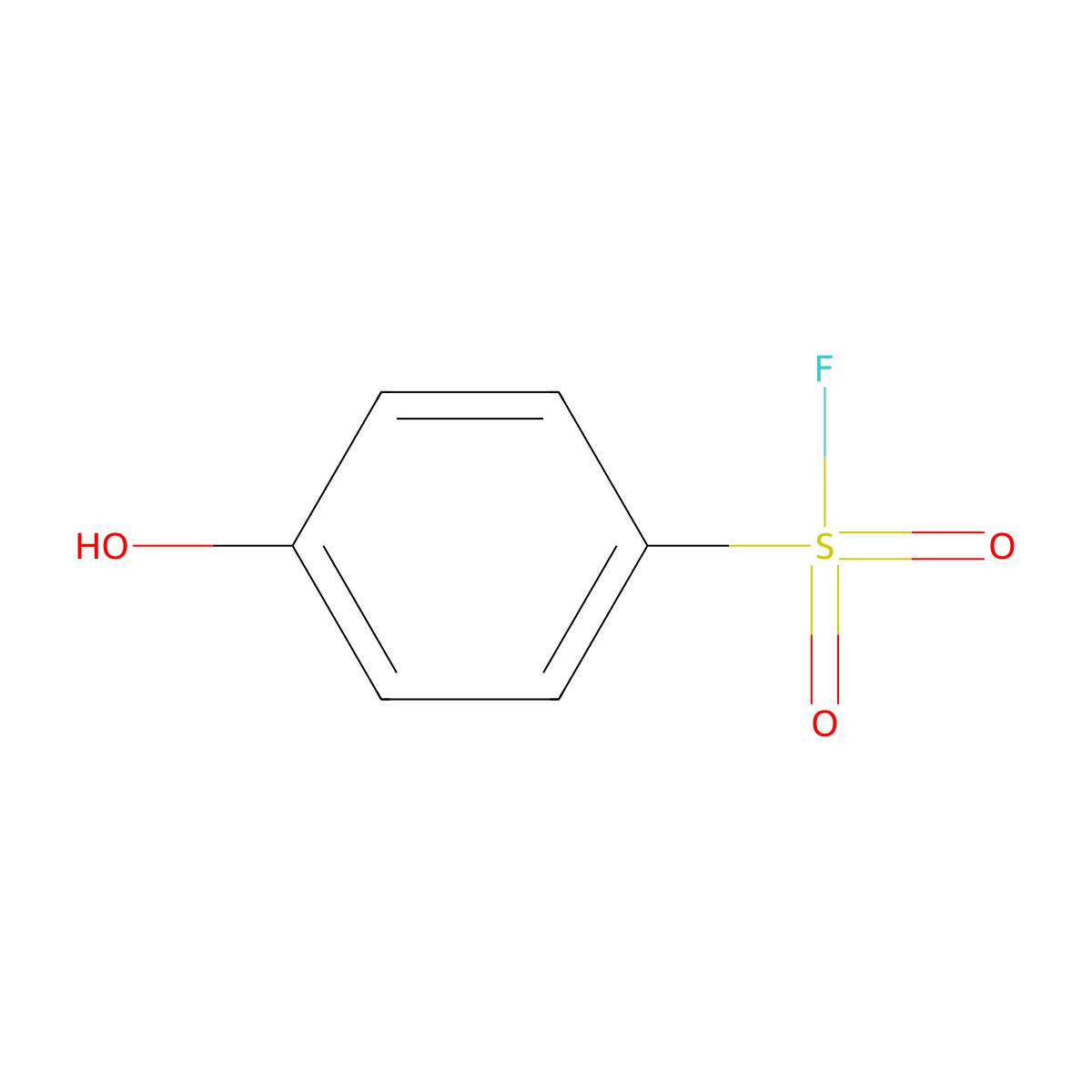 4-Hydroxybenzene-1-sulfonyl fluoride molecular structure, CAS 368-87-6