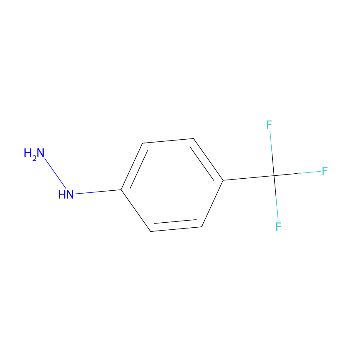 4-(Trifluoromethyl)phenylhydrazine molecular structure, CAS 368-90-1
