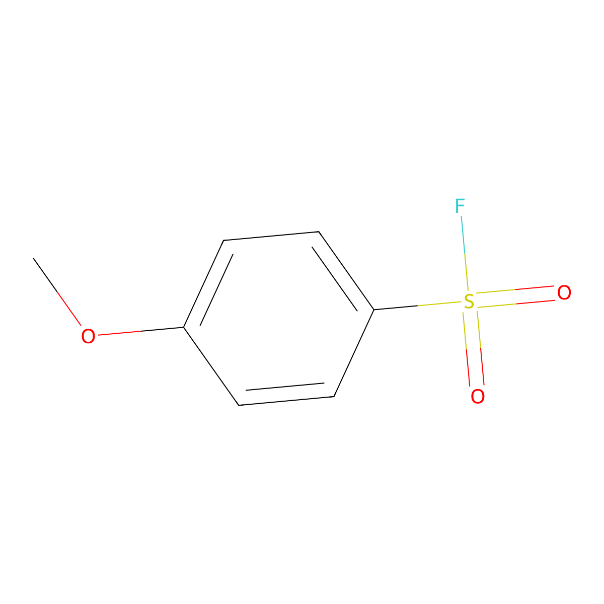 4-Methoxybenzene-1-sulfonyl fluoride molecular structure, CAS 368-91-2