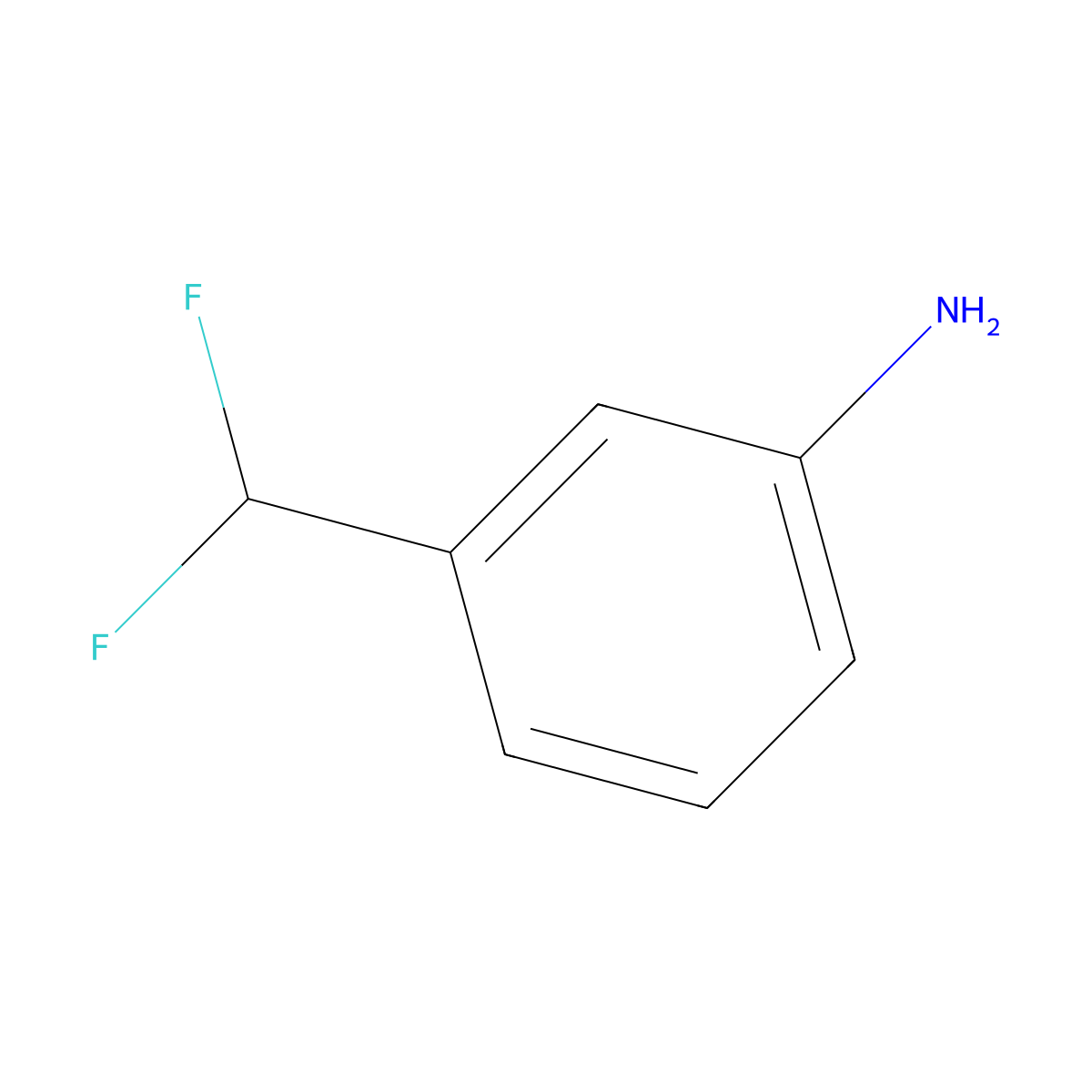 3-(Difluoromethyl)aniline molecular structure, CAS 368-99-0
