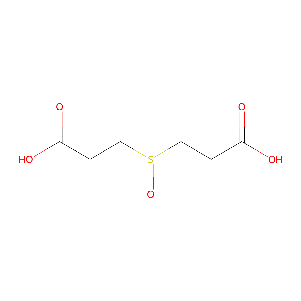 3-(2-Carboxy-ethanesulfinyl)-propionic acid molecular structure, CAS 3680-08-8