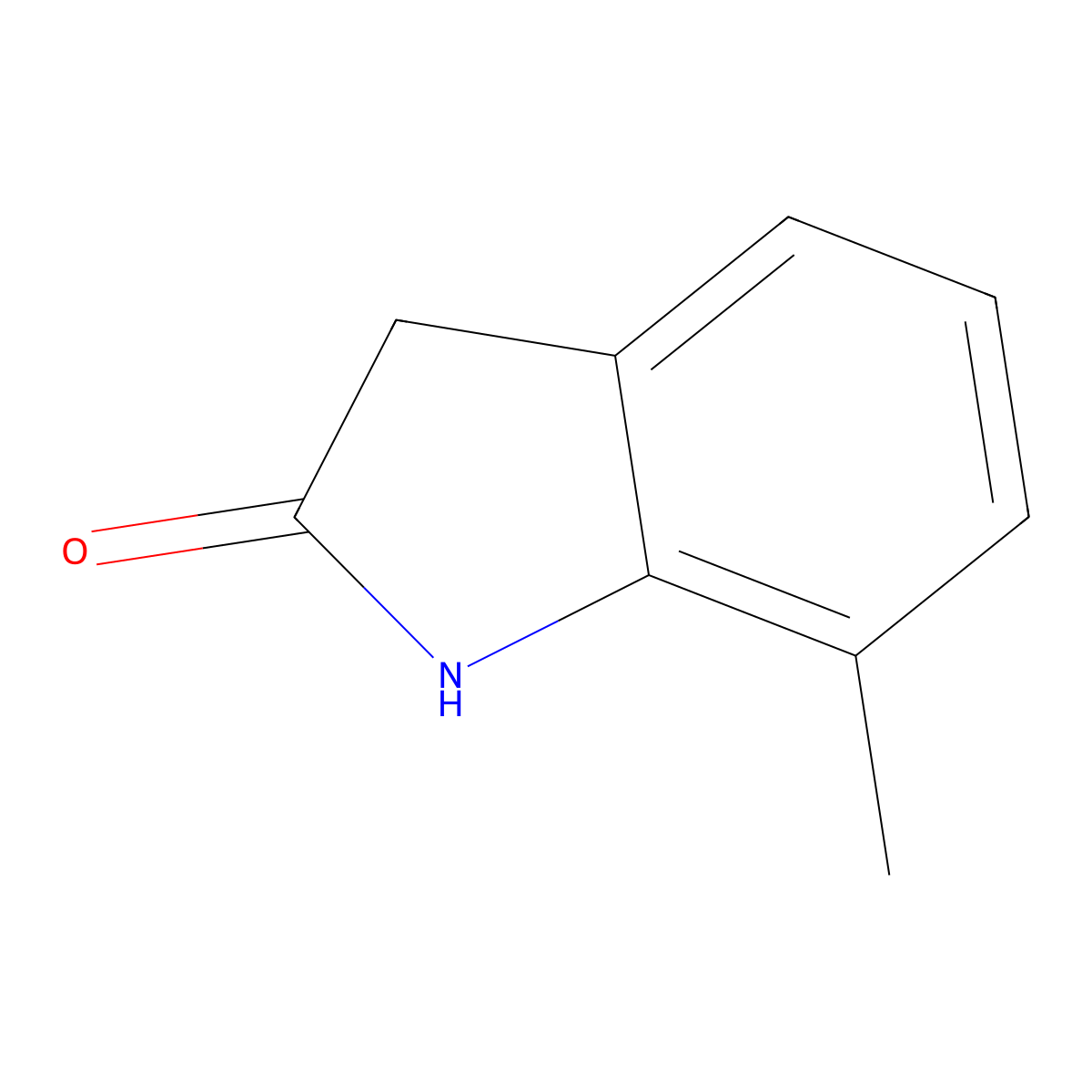 2H-Indol-2-one, 1,3-dihydro-7-methyl- molecular structure, CAS 3680-28-2