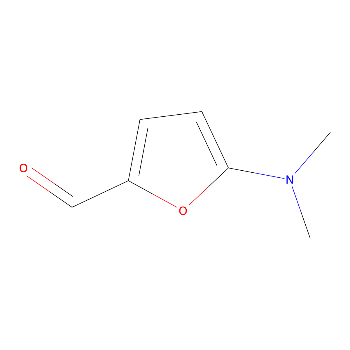 5-(Dimethylamino)furan-2-carbaldehyde molecular structure, CAS 3680-93-1