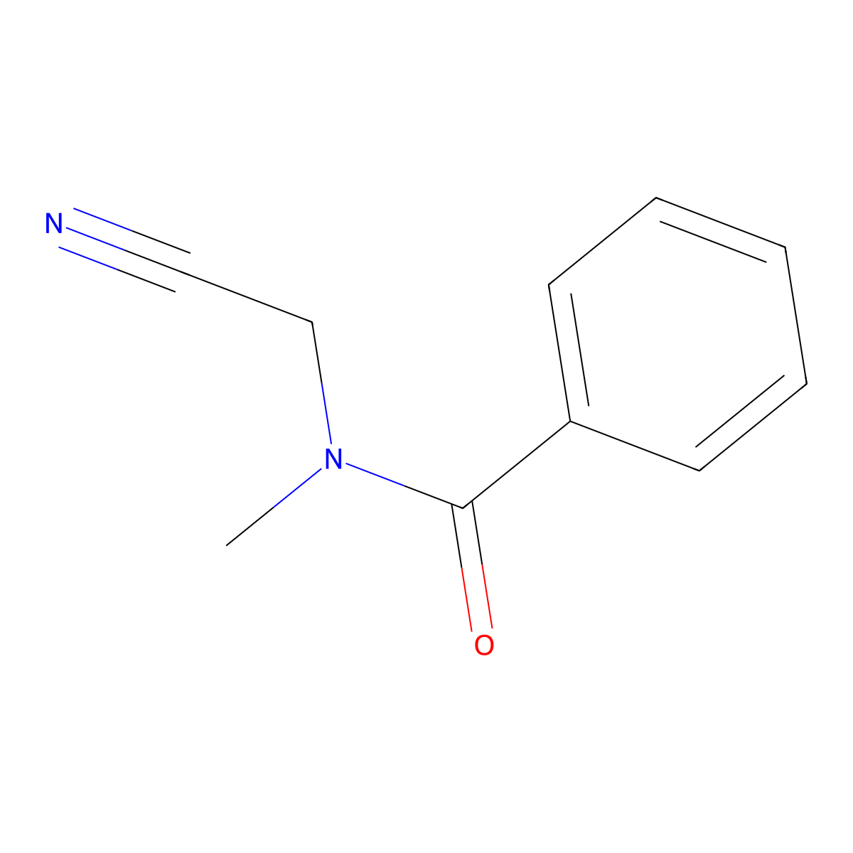 N-(cyanomethyl)-N-methylbenzamide molecular structure, CAS 36800-79-0