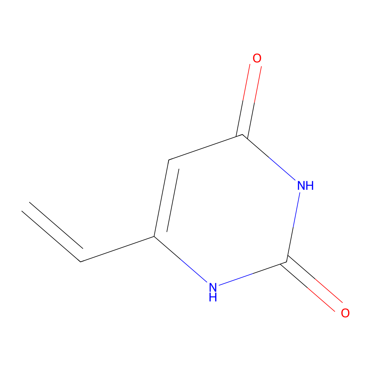 6-vinylpyrimidine-2,4(1H,3H)-dione molecular structure, CAS 36803-40-4