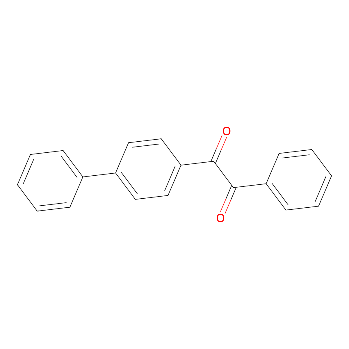 1-Phenyl-2-(4-phenylphenyl)ethane-1,2-dione molecular structure, CAS 36803-53-9